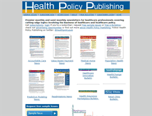 Tablet Screenshot of healthpolicypublishing.com